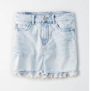 American Eagle High-Waisted Denim Mini Skirt size 8